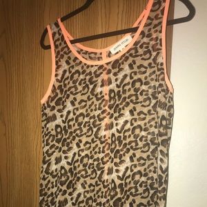 Leopard print tank top